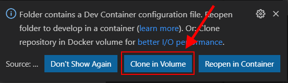 Clone in Volume screenshot